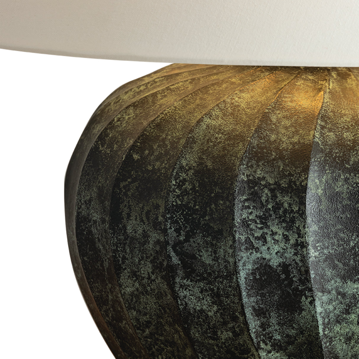 Calloway Table Lamp 23", Black Patina Metal