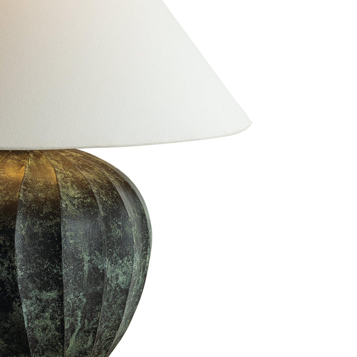 Calloway Table Lamp 23", Black Patina Metal