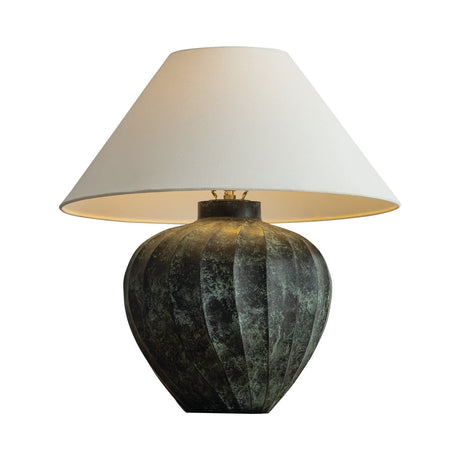 Calloway Table Lamp 23", Black Patina Metal