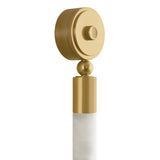 Arden LED Wall Sconce 18", Vintage Brass and Alabaster