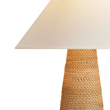 Arly Table Lamp 26", Natural Rattan
