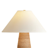 Arly Table Lamp 26", Natural Rattan