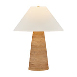 Arly Table Lamp 26", Natural Rattan