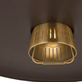 Beryl Pull Down Pendant 25", Bronze and Patina Brass