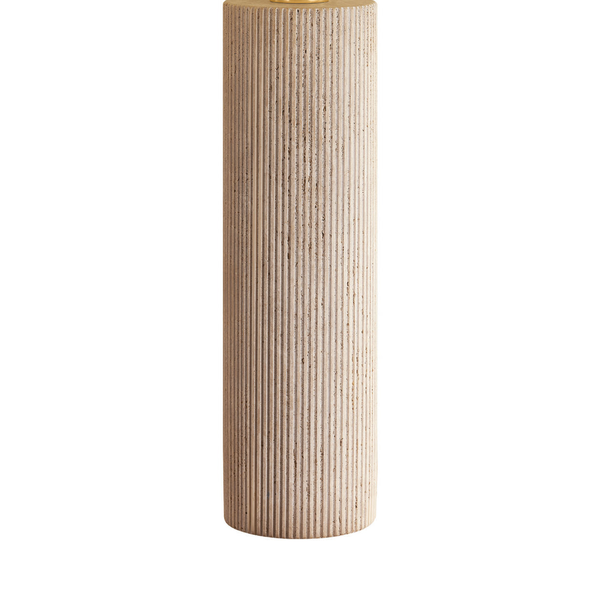 Cassian Table Lamp 30", Fluted Travertine