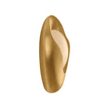 Jovie LED Wall Sconce 10", Textured Gold Leaf and Alabaster