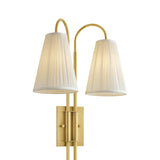 Wynn Double Wall Sconce 24", Vintage Brass
