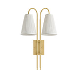 Wynn Double Wall Sconce 24", Vintage Brass