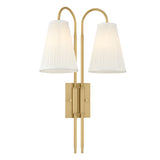 Wynn Double Wall Sconce 24", Vintage Brass