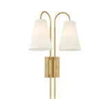 Wynn Double Wall Sconce 24", Vintage Brass