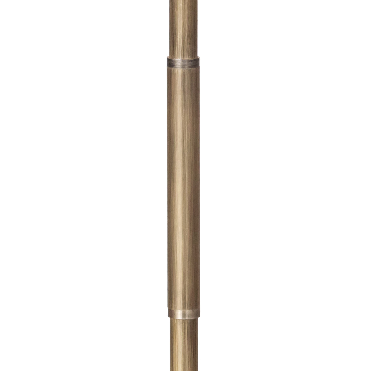 Hendrix Floor Lamp 64", Gray Marble and Patina Brass