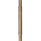 Hendrix Floor Lamp 64", Gray Marble and Patina Brass