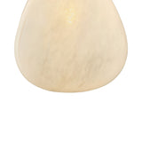 Elisha Swag Pendant 12", Cloud Glass and Aged Brass