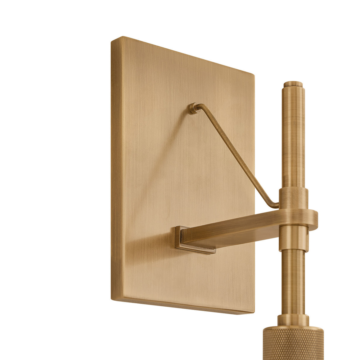Webster Outdoor Wall Light, Large 22", Patina Brass and Clear Reeded Glass
