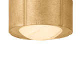 Wilona Extra Small LED Flush Mount 6", Gold Leaf and Alabaster