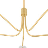Xenia 5 Light Chandelier 56", Aged Brass and Art Glass