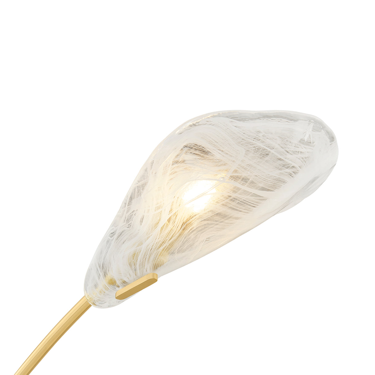 Xenia 5 Light Chandelier 56", Aged Brass and Art Glass