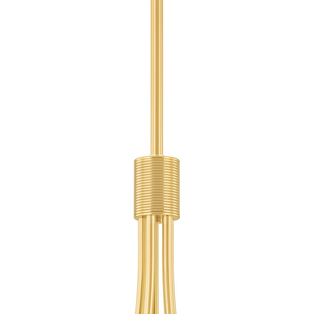Xenia 5 Light Chandelier 56", Aged Brass and Art Glass