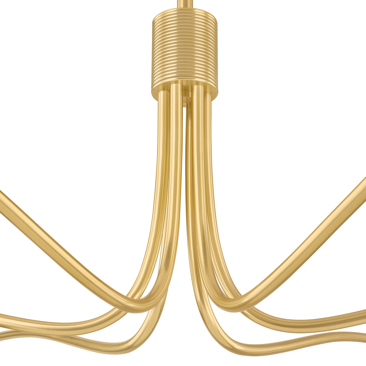 Xenia 6 Light Chandelier 72", Aged Brass and Art Glass
