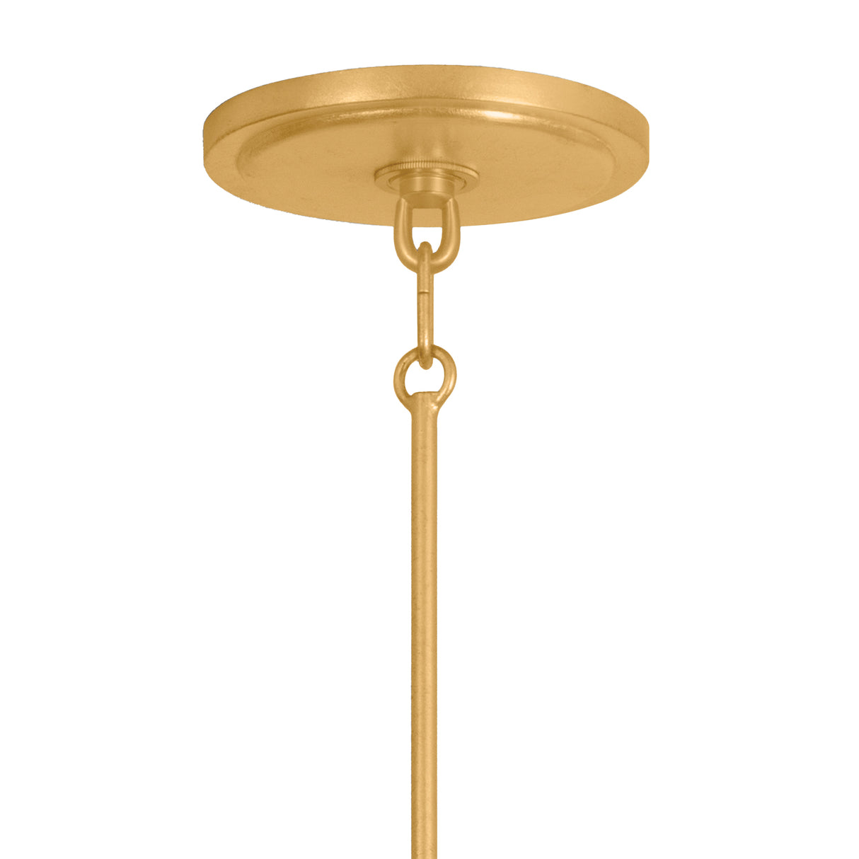 Dalton LED Chandelier 30", Natural Raffia and Gold Leaf