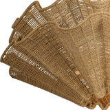 Andorra Extra Large Chandelier 44", Natural Jute and Gold Leaf
