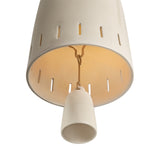 Briony 3 Light Swag Chandelier, Ivory Glaze and Patina Brass