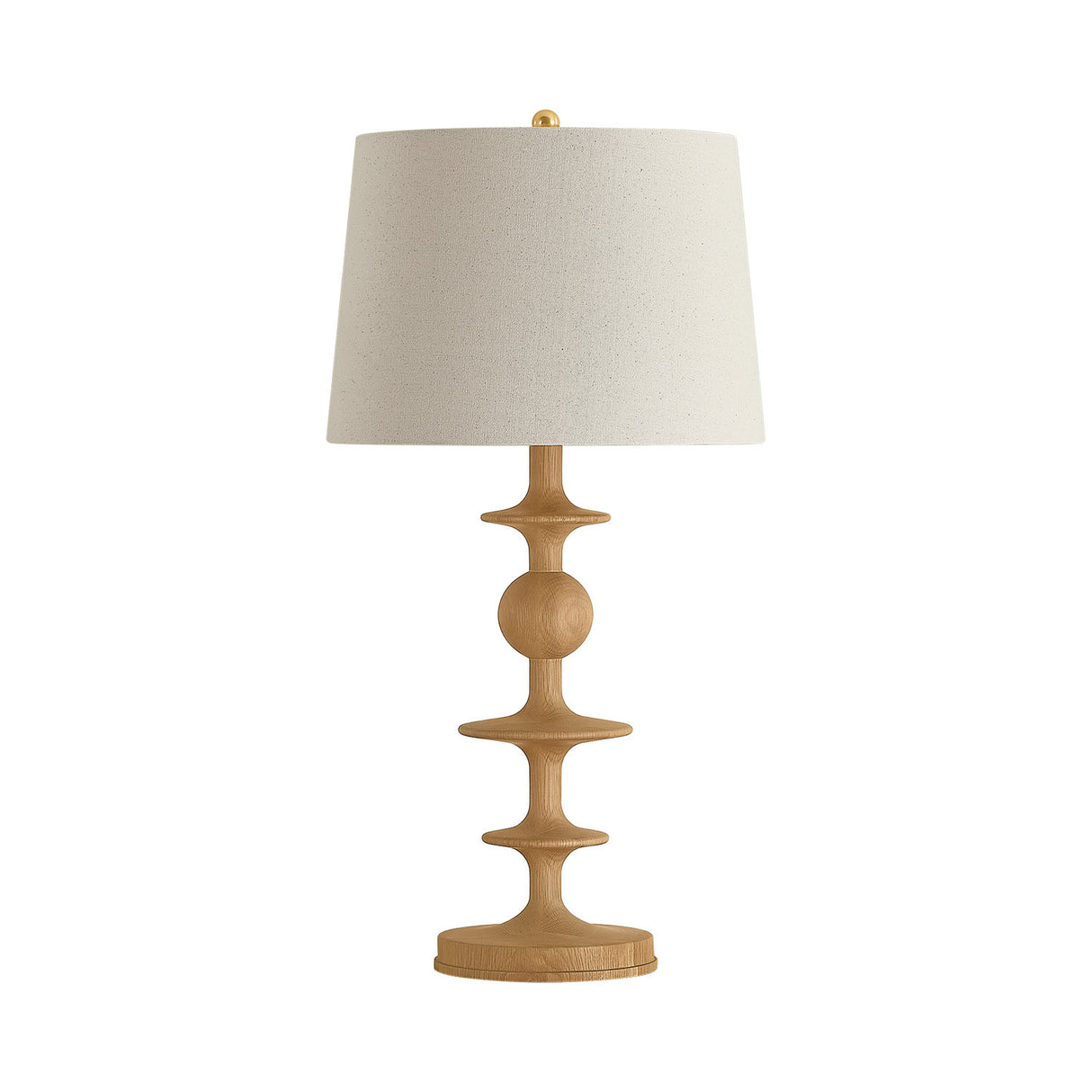 Hamish Table Lamp 29", Natural Oak