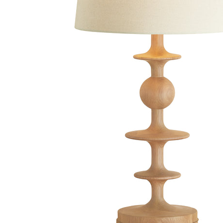 Hamish Table Lamp 29", Natural Oak