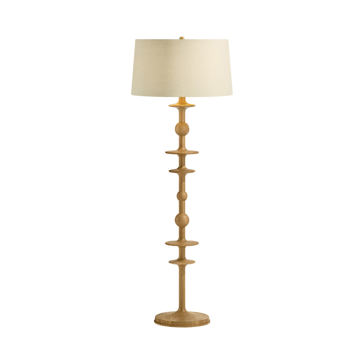 Hamish Floor Lamp 63", Natural Oak