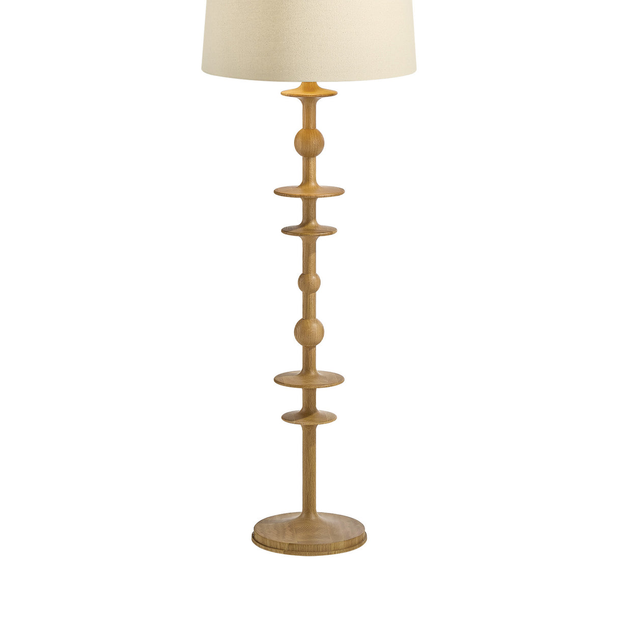 Hamish Floor Lamp 63", Natural Oak