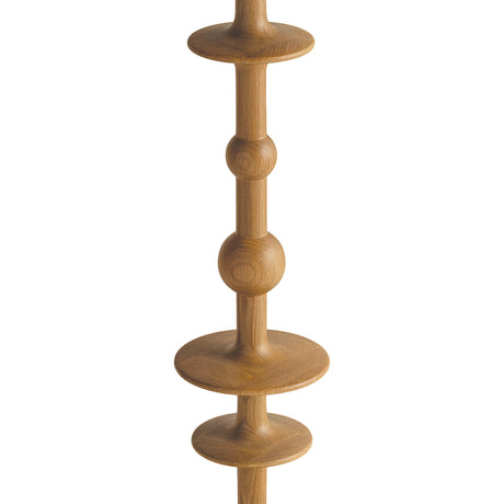 Hamish Floor Lamp 63", Natural Oak