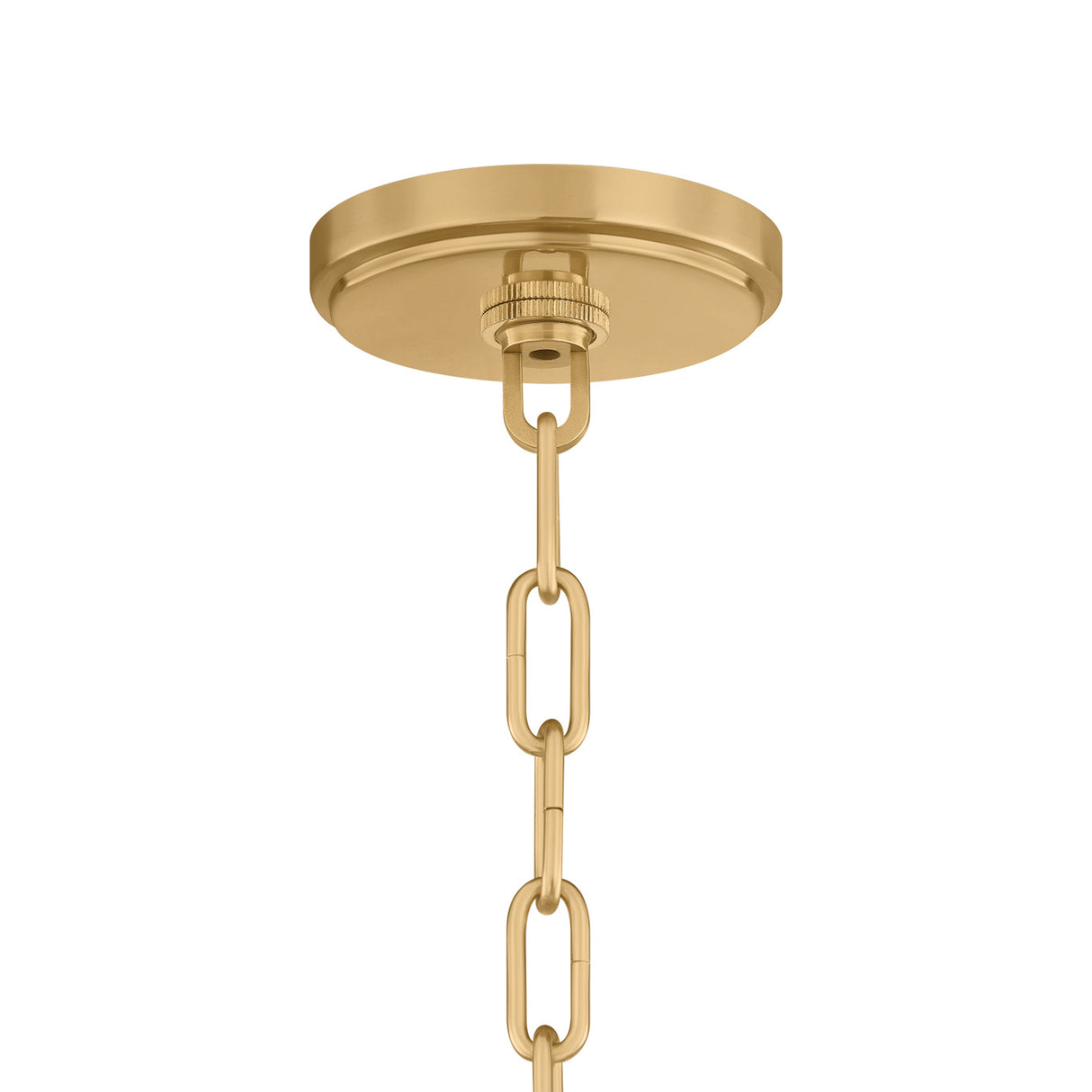 Nadira Small Pendant 11", Cream, Rattan, and Aged Brass