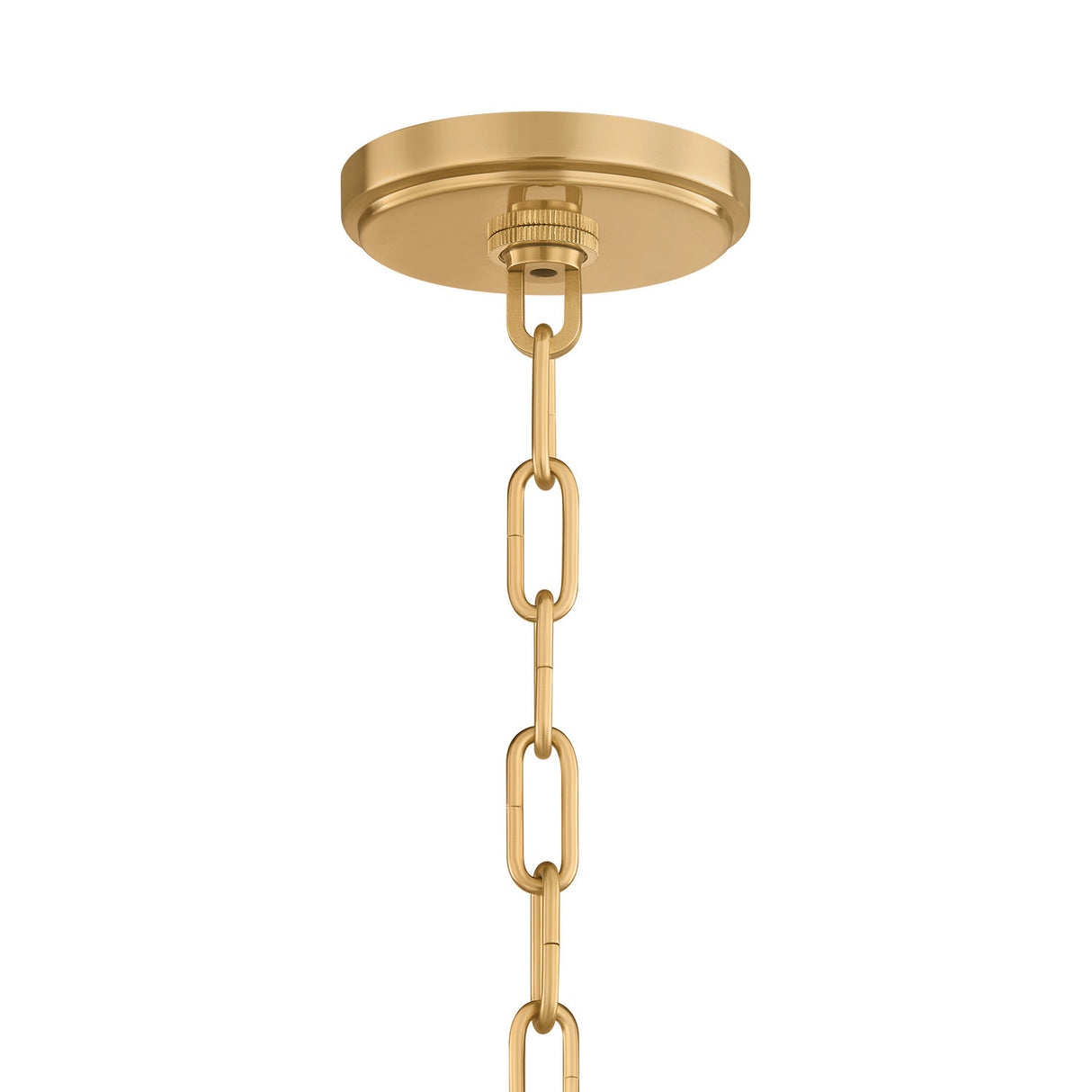 Nadira Large Pendant 21", Cream, Rattan, and Aged Brass
