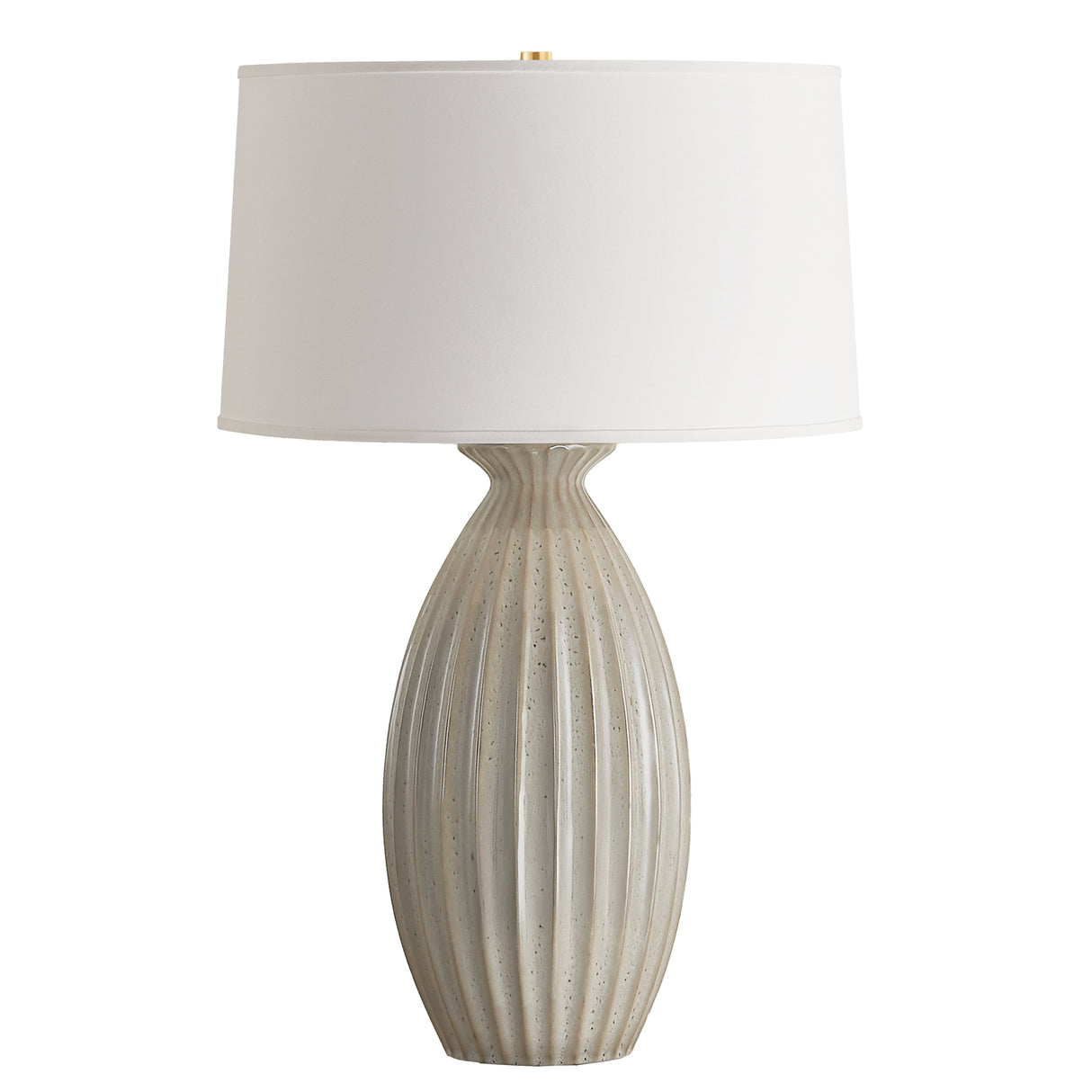 Lisette Table Lamp 30", Taupe Ceramic Glaze