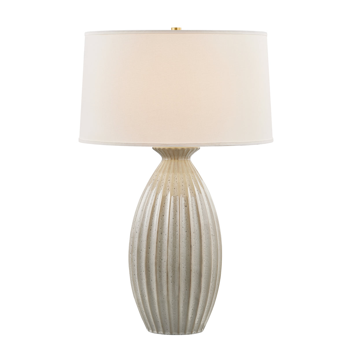 Lisette Table Lamp 30", Taupe Ceramic Glaze