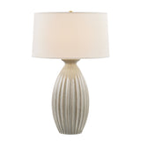 Lisette Table Lamp 30", Taupe Ceramic Glaze