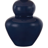 Maceo Table Lamp 33", Dark Indigo and Ivory Boucle