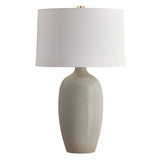 Lucasta Table Lamp 31", Light Gray Crackle