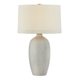 Lucasta Table Lamp 31", Light Gray Crackle