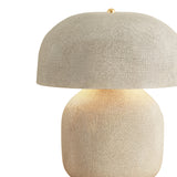 Rayburn Table Lamp 17", Glossy Ivory Slate Crackle