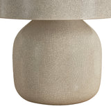 Rayburn Table Lamp 17", Glossy Ivory Slate Crackle