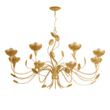 Radella 8 Light Chandelier 52", Gold Leaf