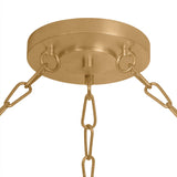 Petronella Three-Tier Chandelier 36", Gold Leaf and Smoke Taupe Swirled Glass