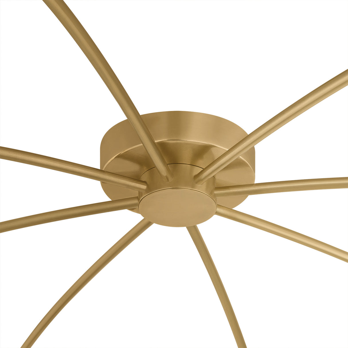 Opalina LED Chandelier 54", Vintage Brass and Seeded Cloud Glass
