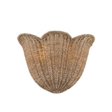 Candela Wall Sconce 10", Gold Leaf and Natural Jute