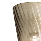 Bly Floor Lamp 62", Aged Brass and Smoke Taupe Glass