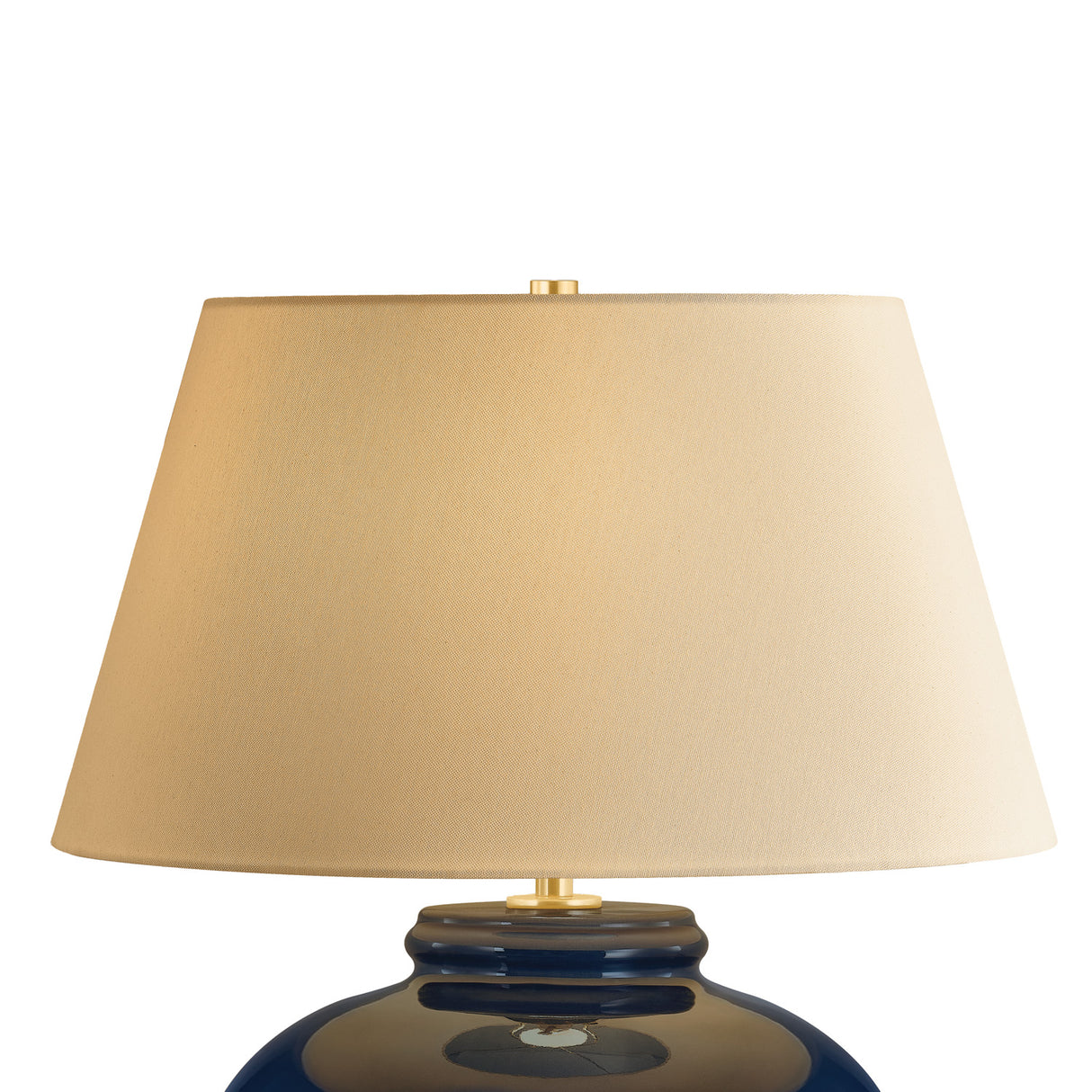 Caris Table Lamp 22", Navy Glaze