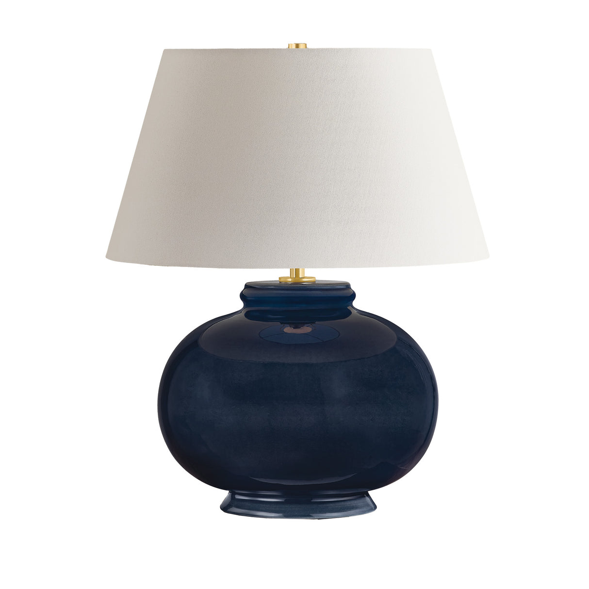 Caris Table Lamp 22", Navy Glaze