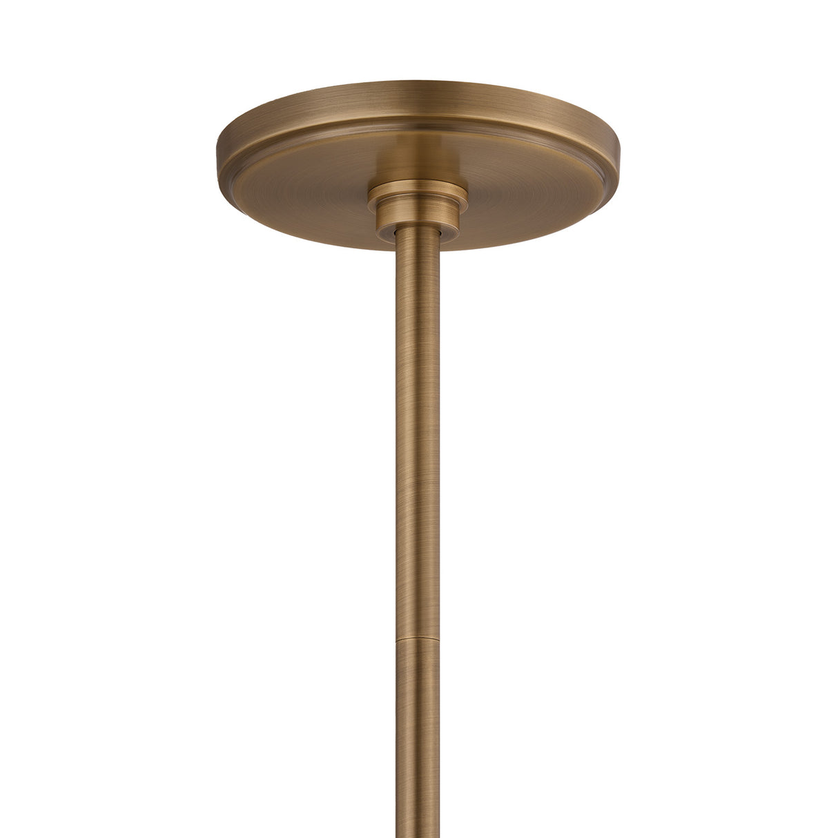 Ralph 5 Light Chandelier 69", Vintage Brass with Soft Sand