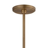 Ralph 5 Light Chandelier 69", Vintage Brass with Soft Sand